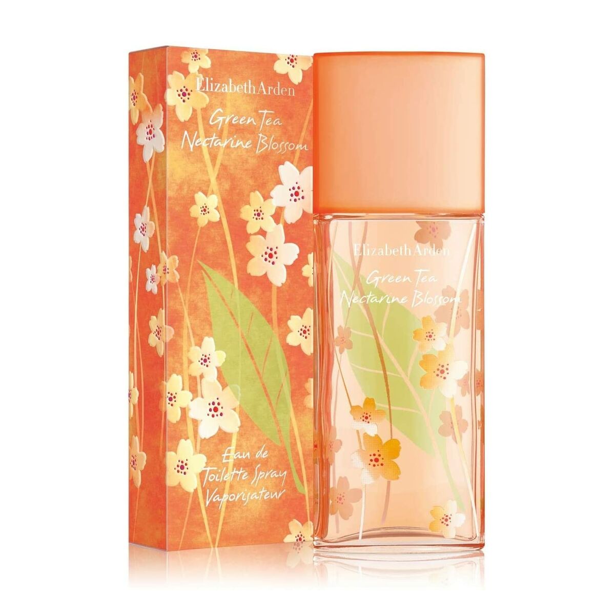 Parfum Femme Elizabeth Arden Green Tea Nectarine Blossom EDT in floral packaging, 100 ml Eau de Toilette for women.