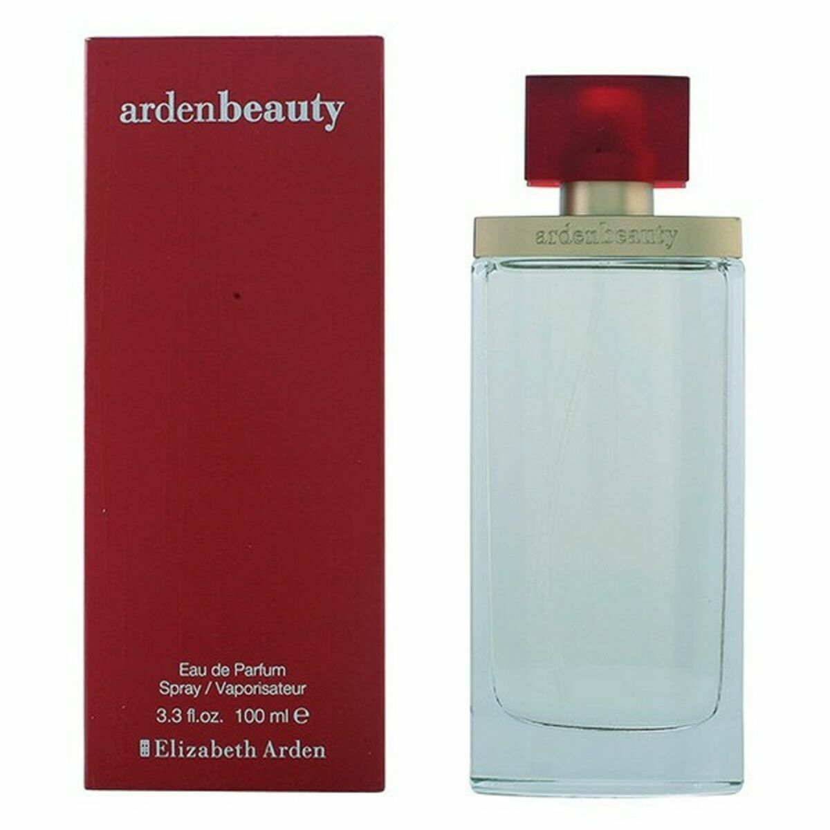 Eau de Parfum Elizabeth Arden Ardenbeauty 100ml bottle with packaging, perfect for enhancing femininity.