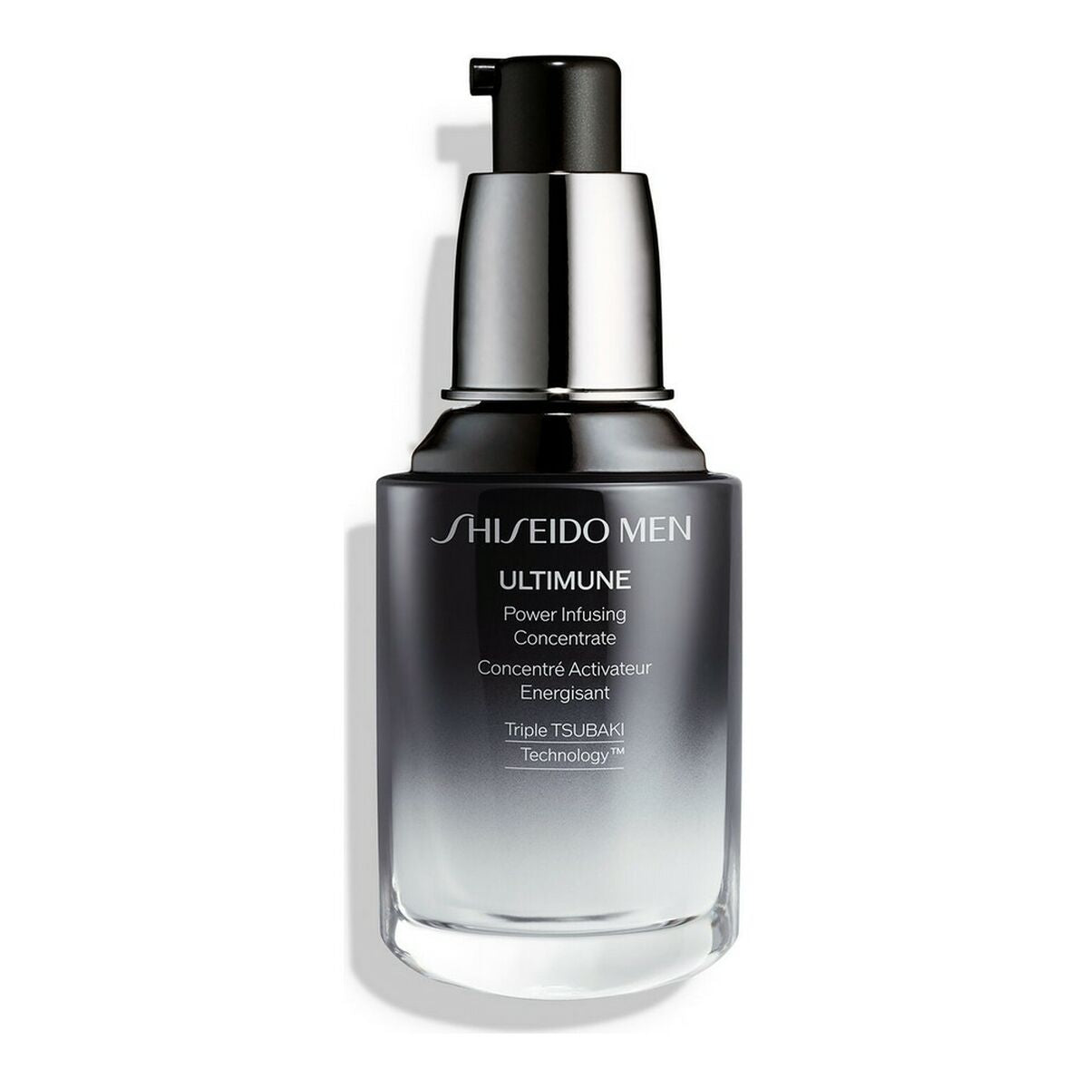 Sérum visage Shiseido Men Ultimune Power Infusing Concentrate, soin anti-âge pour hommes.