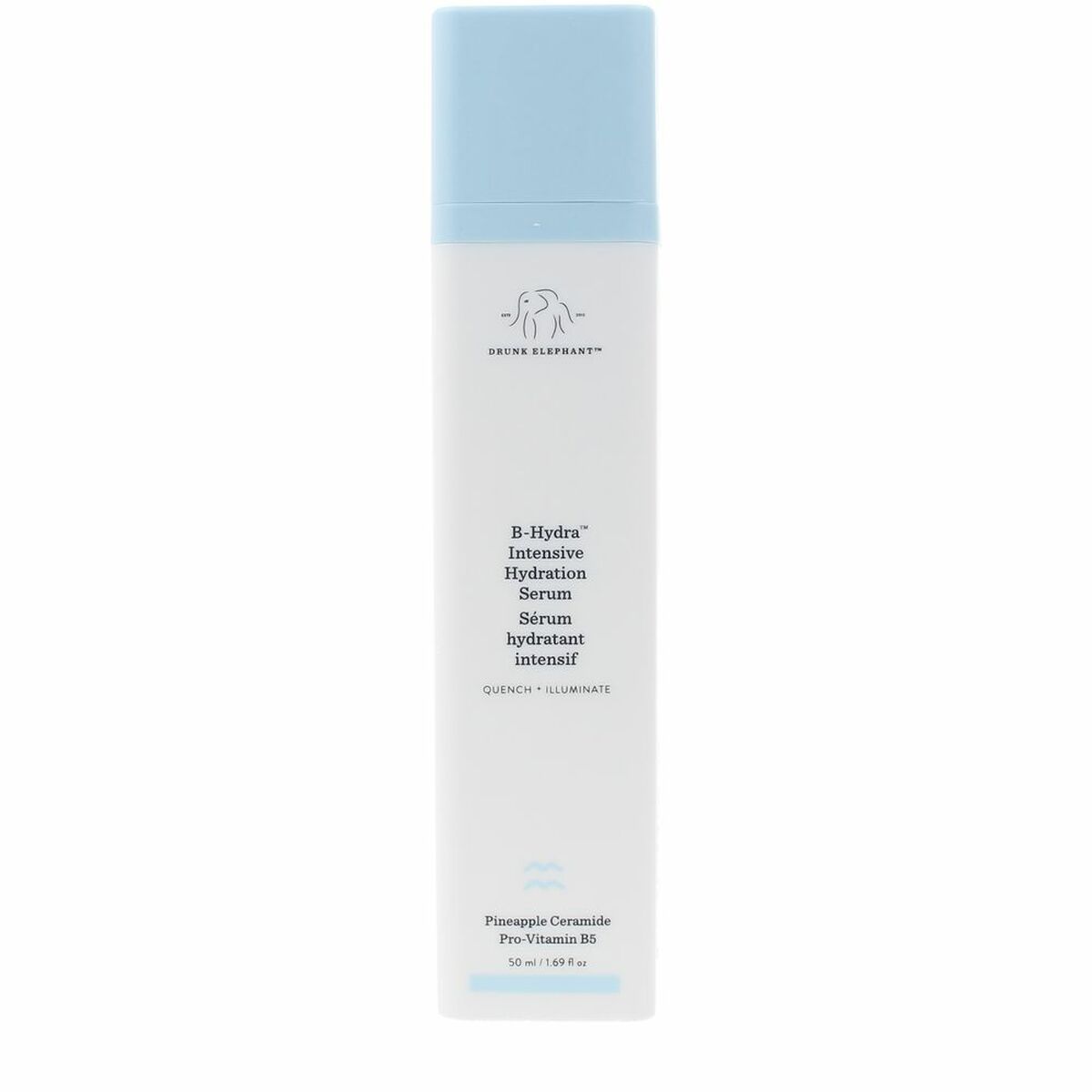 Crème visage Drunk Elephant B-HYDRA INTENSIVE 50 ml, sérum hydratant unisexe avec ingrédients naturels.