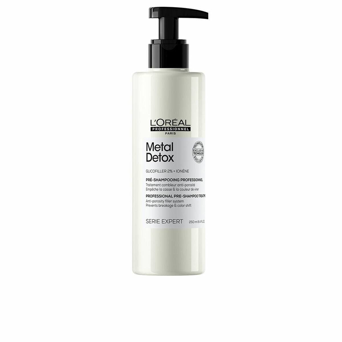 Pré-shampoing L'Oreal Professionnel Paris Metal Detox 250 ml pour cheveux colorés et décolorés, anti-cassure, unisexe.