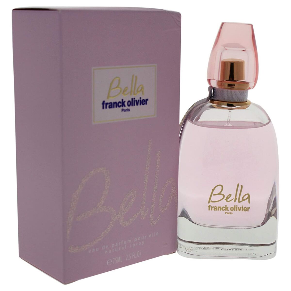 Parfum Femme Franck Olivier Bella 75 ml, Eau de Parfum with elegant packaging, perfect for expressing femininity.