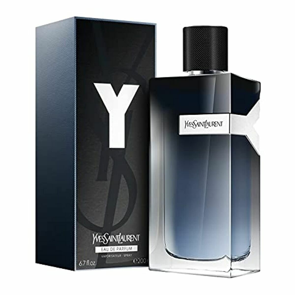 Yves Saint Laurent Y EDP 200 ml for men, elegant bottle and packaging, luxury fragrance for a memorable impression.