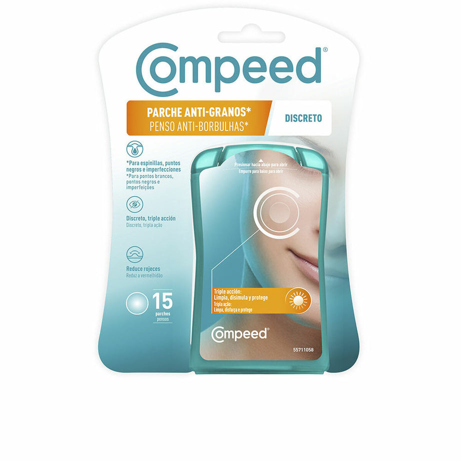 Gesichtsreiniger Compeed Discreto Patch (15 Einheiten)