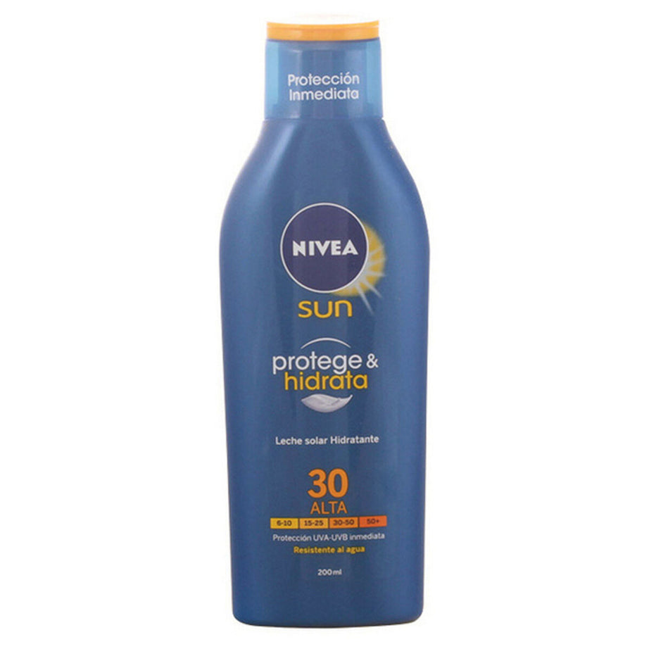 Sun Milk Protege & Hidrata Nivea Protect And Moister SPF 30 (200 ml) Spf 30 200 ml