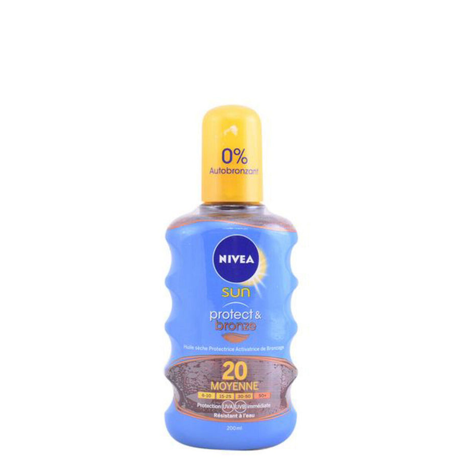 Sonnenschutzöl Nivea Protect &amp; Bronze 200 ml Spf 20 Spray