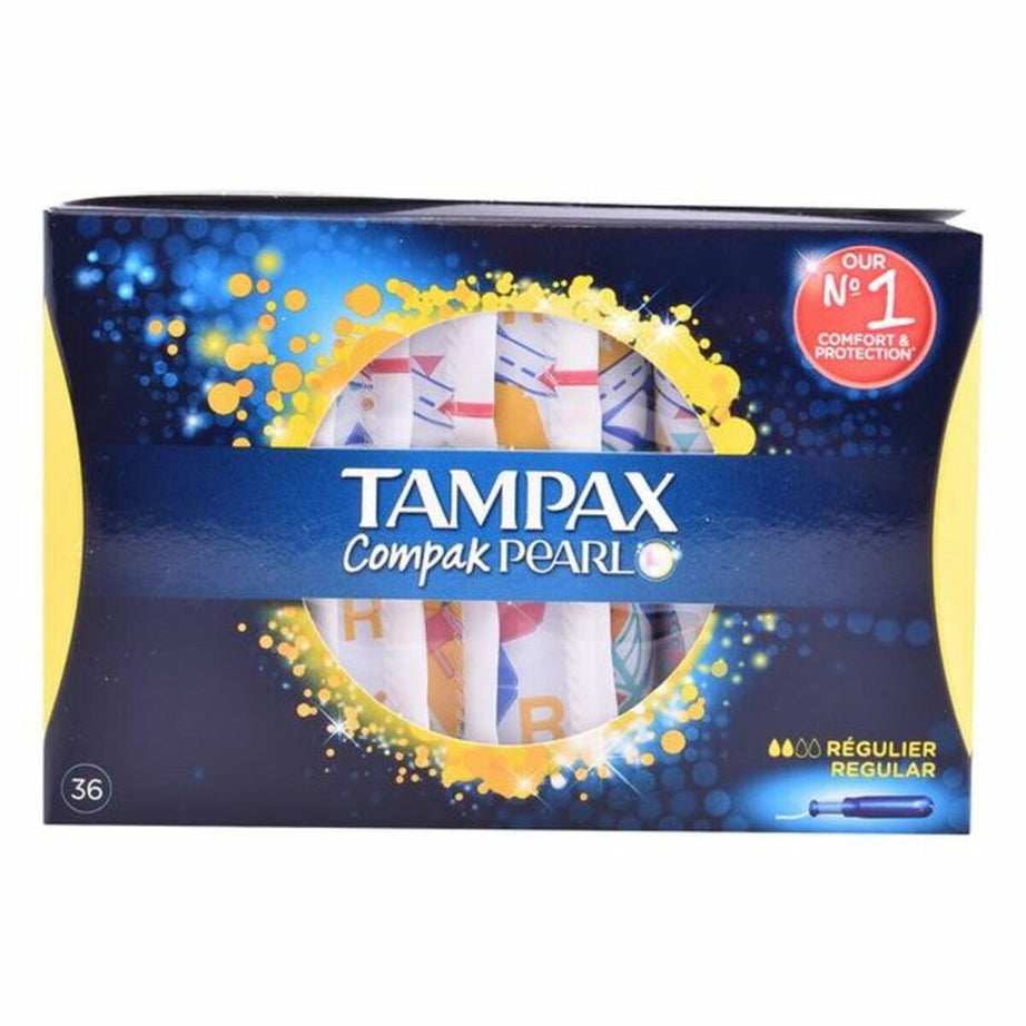 Packung Tampons Pearl Regular Tampax Tampax Pearl Compak (36 uds) 36 Einheiten
