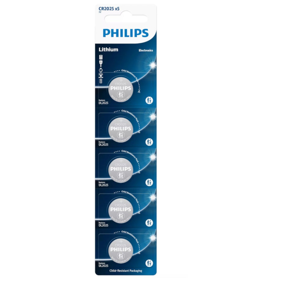 Lithium-Knopfzellenbatterie Philips CR2025P5/01B