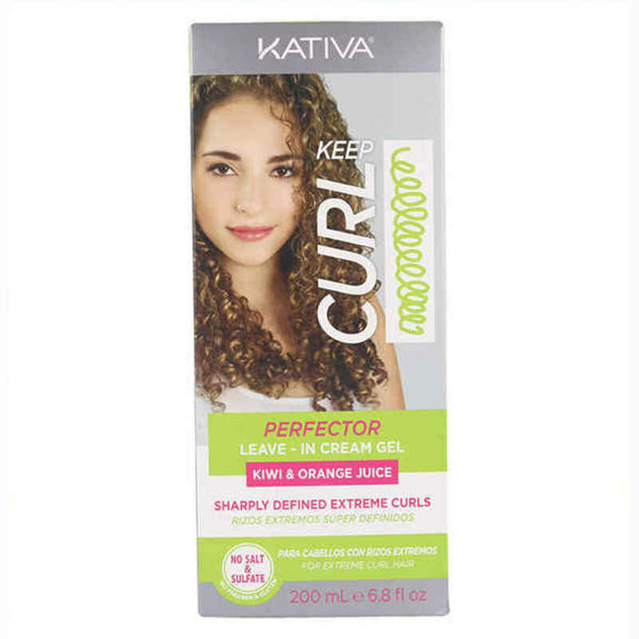 Lockendefinierende Creme Keep Curl Perfector Leave In Kativa KT00370 (200 ml)
