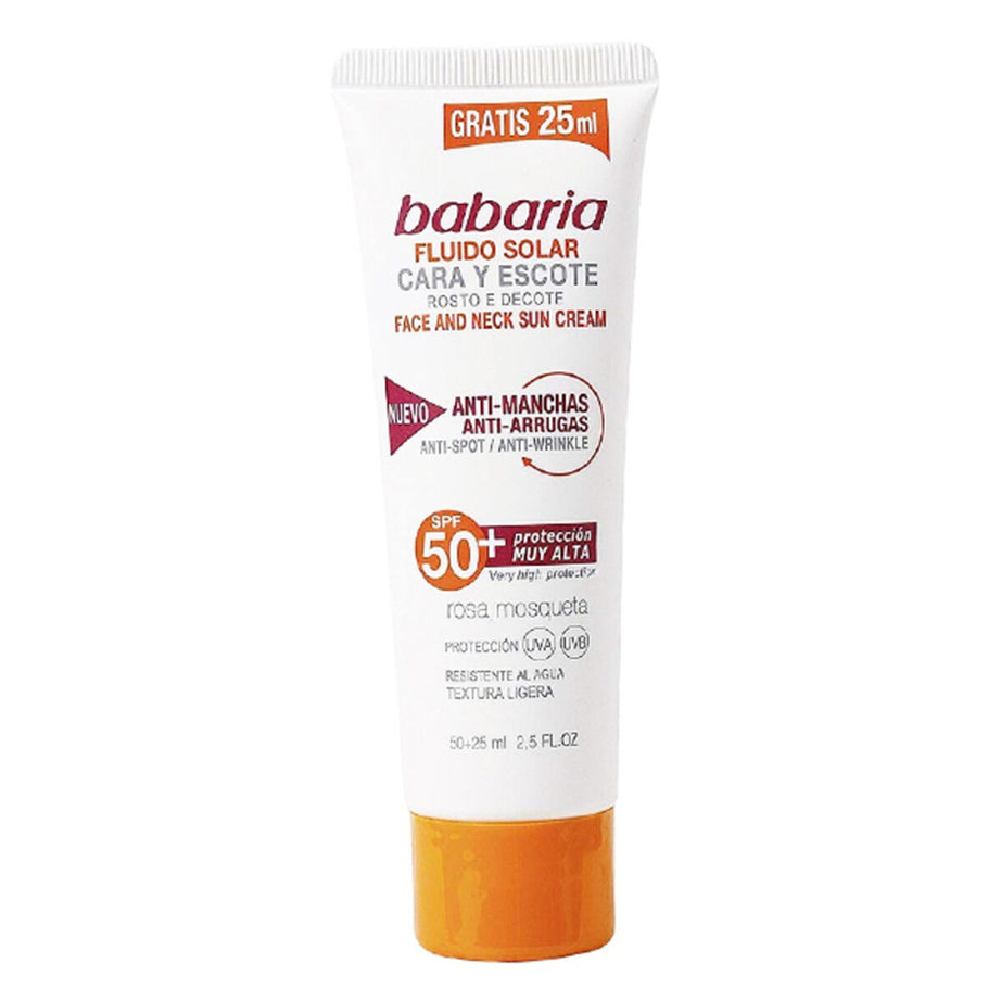 Sonnencreme fürs Gesicht SOLAR ADN SENSITIVE Babaria Spf 50 (75 ml) (Unisex) (75 ml)