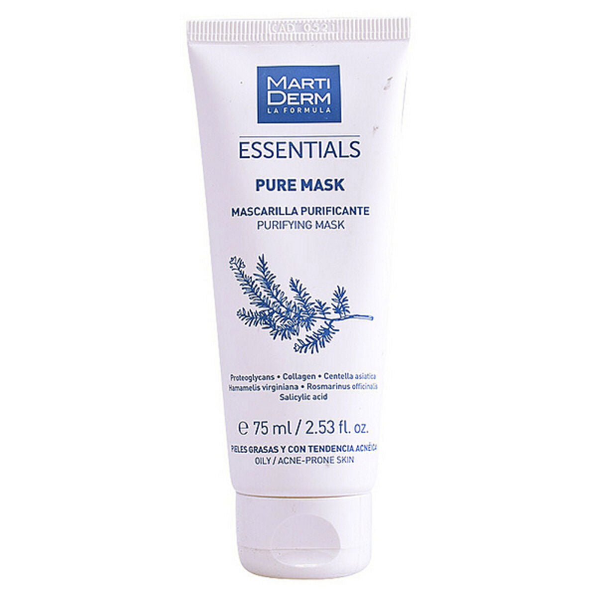 Reinigende Gesichtsmaske Essentials Martiderm Puremask Oily (75 ml)