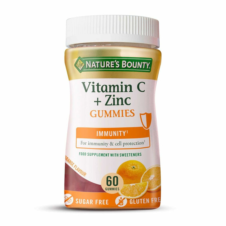 Nahrungsergänzungsmittel Nature's Bounty Gums Vitamin C Zink Orange 60 Einheiten