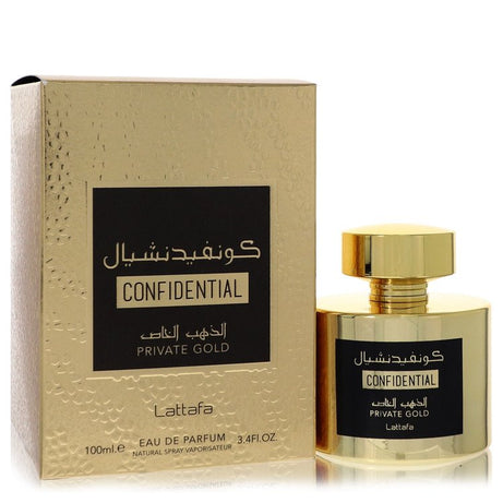 Lattafa Confidential Private Gold Eau de Parfum Spray (Unisex) von Lattafa